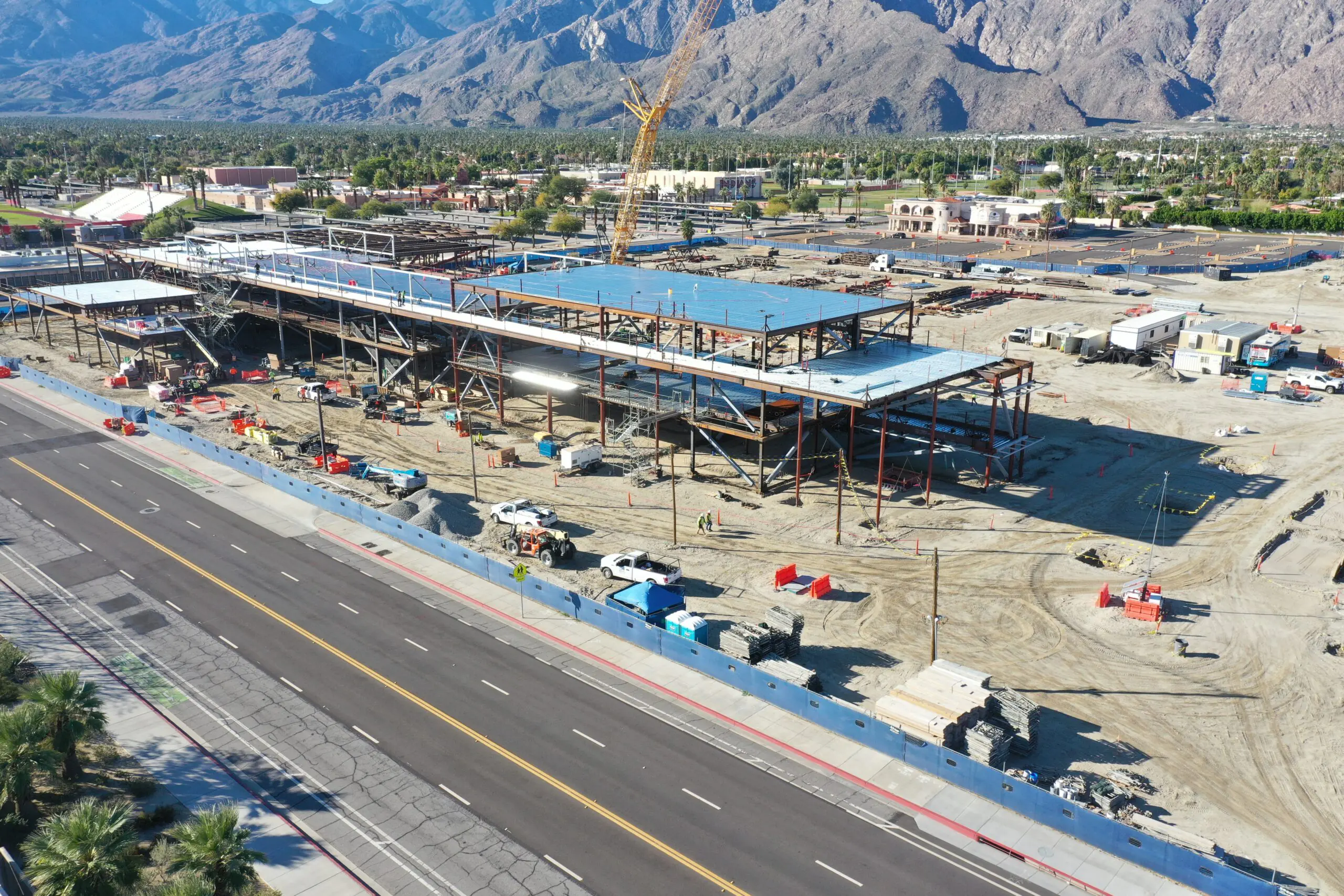 southwest view of construction of the Academic Accelerator Building