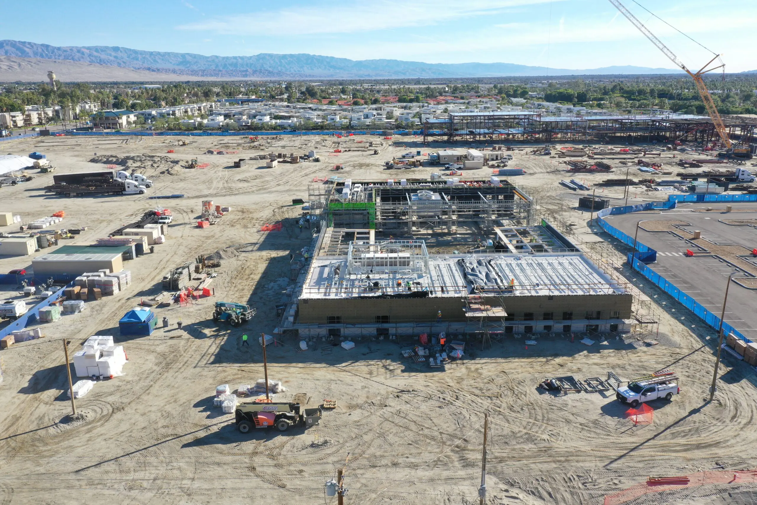 Construction progress of the Campus Support Building